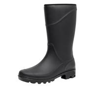 LSNNMU Bottes De Pluie Pour Adultes Bottes de pluie hautes for hommes, bottes travail imperméables protection couleur unie, for, en caoutchouc d'extérieur, à plateforme(Black high 32.5CM,40)