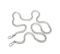 LSNNMU ChaîNe De Sac MéTal 2 Pcs 40/60/80/100/120cm Metal Chain Bag Strap Replacement Purse Chain Shoulder Bag Straps for Small Handbag pour Sac(Silver,80cm)