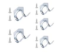 LSNNMU Crochets Pour Outils Pour Abri De Jardin 20 pcs Metal Hanger Holder Storage Wall Hook with Screw Housekeeper Multi-Purpose Double for Garden Kitchen Garage Tool