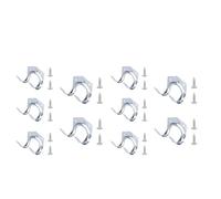 LSNNMU Crochets Pour Outils Pour Abri De Jardin 20 pcs Storage Wall Hook Metal Hanging Hooks with Screw Housekeeper Multi-Purpose Double for Garden Kitchen Garage Tool