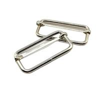 LSNNMU Lot de 10 boucles à glissières métalliques Tri-Glides à rouleau en fil de fer, boucles de réglage de curseur de sangle(Webbing Size 32mm)