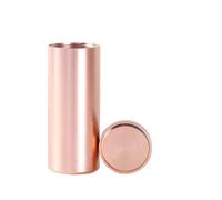 LSNNMU Lot de 4 Mini Pots à thé Portables Multicolores en Aluminium, boîtes Rangement Multi-usages, scellées, for Voyage, Cadeaux pour Thé(Rose)