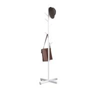LSNNMU Porte-manteau sur pied, 8 crochets, rangement multifonction, organisateur de chapeaux, sacs à main, accessoires for la maison, cintre d'arbre(White)