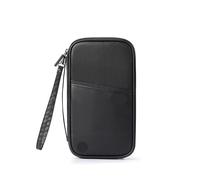 LSNNMU Portefeuille de Voyage for Passeport Familial, étui à Documents étanche, Organisateur d'accessoires de Voyage, Housse de Protection for Documents, Porte-Cartes(Black)