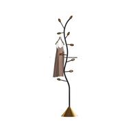 LSNNMU Robe sacs portemanteau chapeau affichage armoire support couloir chambre plancher cintre for vêtements portemanteau meubles(Black and Gold)