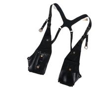 LSNNMU Sac à BandoulièRe Double éPaule Sac à bandoulière double for homme, style vintage, avec harnais, for téléphone portable, idéal for l'équitation et la course pied