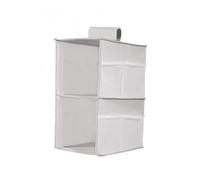 LSNNMU Sac de Rangement Suspendu Multicouche for Garde-Robe, Organisateur vêtements, sous-vêtements Pliables, Soutien-Gorge, Chaussettes, Sac, Placard pour Tements Rangement(Gray 2Layer)