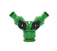 LSNNMU Séparateur d'eau du Robinet, Tuyau d'arrosage à 2 Voies, connecteur Rapide, Valve d'irrigation Femelle, Interrupteur réglable, pièces pour Jardin(Green A)
