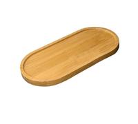 LSNNMU Soucoupes pour Plantes Plateau de Pot Fleurs, 2 pièces, Fourniture Jardinage, Support Fleur, jardinière succulente, Plateau en Bois for Balcon Maison(16.2X7.8X1CM)