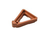 LSNNMU Soucoupes pour Plantes Plateau de Pot Fleurs Jardin, 6 pièces, Coussinet Pied, Plateau inférieur Mobile, Base Plante(Brown)