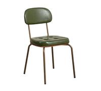 Lsoiup Chaise de Cuisine/Salle à Manger en métal Style Moderne du Milieu du siècle, 1 pièce, Chaise d'appoint rembourrée avec Dossier, pour Salon, Chambre