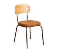 Lsoiup Chaise de Cuisine/Salle à Manger Moderne rembourrée, 1 pièce, avec Dossier incurvé et Pieds en métal, Chaise d'appoint pour Salon/Chambre, Facile à Installer