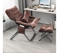 Lsoiup Chaise de Patio inclinable et Pliable avec Positions réglables, Poche latérale et Coussin Amovible, Chaise Longue Confortable à gravité zéro pour Une Utilisation intérieure et extérieure