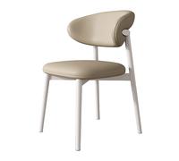 Lsoiup Chaises de Cuisine/Salle à Manger en Similicuir, Style Moderne du Milieu du siècle, avec Dossier et Pieds en Bois, Assise rembourrée Confortable, 1 pièce