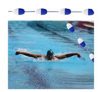 Lsoiup Corde de sécurité pour séparation de Couloir de Piscine, Corde de sécurité en Nylon Haute visibilité pour Natation Professionnelle, compétition Commerciale/Pratique familiale, Corde de sécur