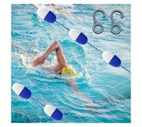 Lsoiup Équipement de sécurité pour piscines, Ligne de séparation, Corde de séparation pour Piscine Commerciale avec Crochet pour entraînement et compétition en intérieur/extérieur