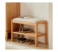 Lsoiup Étagère à Chaussures à 2 Niveaux, Banc rembourré de Bout de lit, Organisateur de Chaussures Stable pour entrée, Couloir, Salle à Manger et Salon près d'une fenêtre, supporte jusqu'à 150 kg