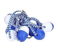 Lsoiup Kit de Corde et de Flotteur de sécurité pour Piscine Séparateur de couloirs de Piscine Bleu et Blanc Ligne de Couloir de Piscine Flottante à visibilité Efficace