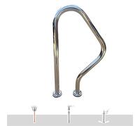 Lsoiup Rampe de Piscine pour Personnes âgées 47 x 80 cm Garde-Corps de Piscine pour Piscine creusée Main Courante de Piscine en Acier Inoxydable 304 Capacité de Charge de 250 LB Antirouille