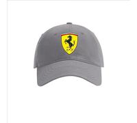 LSPBFB88 Casquette Homme pour Ferrari, Vintage Unisexe Sport Casquette Snapback Hip-Hop Snap Back Trucker Motorcycle Cap,Grey