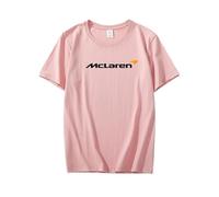 LSPBFB88 T-Shirt Homme pour Mclaren, T-Shirt Manches Courtes Fan d'Auto pour Hommes Femmes Adultes,Pink-M