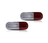 Lspbfkq Catadioptre Pare-Chocs Arrière pour Chrysler PT pour Cruiser 2001 2002 2003 2004 2005, sans Ampoule/Douille, Réflecteur De Pare-Chocs Arrière De Voiture, Feu De Recul(Red Lens)