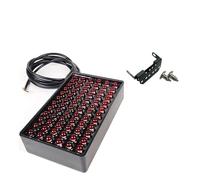 Lspbfkq Lampe Feu Arrière Pare-Chocs 72 LED Feu Stop Universel pour Voiture 12 V Style F1 Feux De Signalisation À LED Diffuseur Arrière Spoiler Feu Arrière(B-Red LEDs)