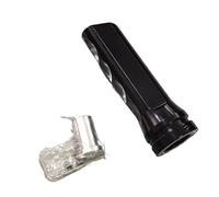 Lspbfkq Manchon Deprotection Antidérapant Aluminium Poignée Frein Main Voiture Diamètre Inférieur 2,3 Cm Pommeau Levier Vitesse(Noir)