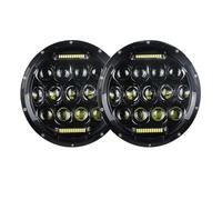 Lspbfkq phares avant Phare LED 7 Pouces Avec Feux Jour Pour Lada 4x4, Pour Urban Pour Niva Feux avants auto(A)