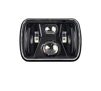 Lspbfkq phares avant Phare Rectangulaire Carré Avec Clignotant Et Feu Jour Simple (DRL) 5x7 55W À LED Pour Jeep Pour Cherokee XJ Feux avants auto(1X headlight)