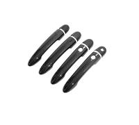 Lspbfkq Poignée de Porte Extérieure de Voiture Autocollant Antirouille ABS Pour Poignée Porte Extérieure Voiture Pour Megane II MK2 2003 2004 2005 2006 2007 2008(Handle 4 Buttons)