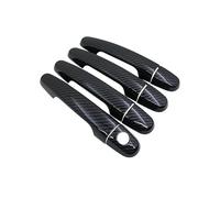 Lspbfkq Poignée de Porte Extérieure de Voiture Poignées Porte Voiture En Fibre Carbone Ou Chromées, Pour Peugeot 108 (2015-2019)(1Keyholes 4door)