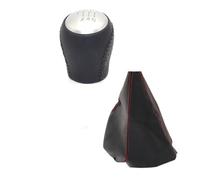 Lspbfkq Pommeau De Levier Pommeau Levier Vitesse Pour Nissan Pour Juke F15 2010-2019, Jaquette Anti-poussière, Boîte De Vitesses Manuelle, Poignée(Red line)