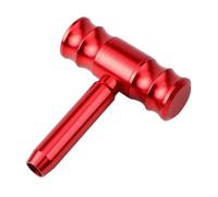 Lspbfkq Pommeau Levier Vitesse Aluminium Poignée T Style Joystick Compatible Avec Plupart Transmissions Automatiques Manuelles Pommeau Levier Vitesse(T style red)