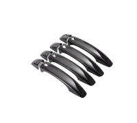 Lspbfkq Pour A4 B8 2009-2016 Autocollant Couverture Poignée Porte Voiture Chromé Noir Brillant Accessoires Style Voiture Poignée Porte Extérieure