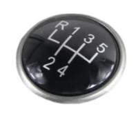 Lspbfkq Pour Seat Pour Leon II Pour Toledo III Pour Altea XL 2006-2015 5/6 Vitesses Pommeau Levier Manuel Bâton Capuchon Numéro Couverture Emblème Pommeau Levier Vitesse(5 Speed)