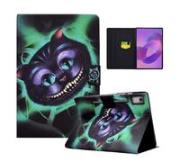 LSPCASA Coque pour Lenovo Idea Tab Pro 12,7 Pouces 2025 TB-373FU TB-375FC Lenovo Idea Tab Pro 12.7" Housse Tablette Protection Cuir Fente pour Carte Support Flip Portefeuille Étui Chat à Grosse tête