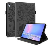 LSPCASA Coque pour Samsung Galaxy Tab S10 FE+ 2025 13.1 Pouces Étui en Cuir PU Housse de Protection pour Galaxy Tab S10 FE Plus SM-X620 X626 X626B avec Porte-Stylo et Support Tablette Case Noir