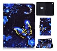 LSPCASA Étui pour Tablette pour Lenovo Tab M10 Plus 3e génération en Cuir PU Support Folio Cover Coque de Protection Auto Wake/Sleep Lenovo M10 Plus 3rd Gen Case Papillon