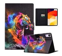 LSPCASA Housse Protection pour Xiaomi Redmi Pad SE 11 Pouce Etui Redmi Pad SE avec Fentes pour Cartes Coque Redmi Pad SE avec Fonction Support Tigresse