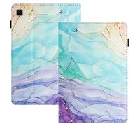 LSPCASA Housse Tablette pour Samsung Galaxy Tab A7 Lite 8.7 SM-T220/T225 PU+TPU Matérielle Coque Galaxy Tab A7 Lite Fonction Support Coque Tablette Samsung Tab A7 Lite Peinture à l'huile