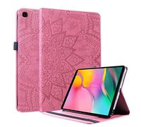 Lspcase Coque Galaxy Tab A 10.1 Pouces 2019 Etui Flip Cover Coque en Cuir PU Portefeuille Housse Stand Support et Carte de Slot pour Samsung Galaxy Tab A 10.1 SM-T510 SM-T515 2019 Mandala Fleu Rose