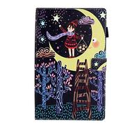 Lspcase Coque Galaxy Tab A 8.0 2019 Etui Housse en Cuir Portefeuille Folio Flip Stand Coque de Protection avec Fente pour Carte pour Samsung Galaxy Tab A 8.0 2019 SM-T290 / SM-T295 Fille