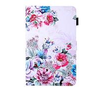 Lspcase Coque Galaxy Tab A 8.0 2019 Etui Housse en Cuir Portefeuille Folio Flip Stand Coque de Protection avec Fente pour Carte pour Samsung Galaxy Tab A 8.0 2019 SM-T290 / SM-T295 Rose