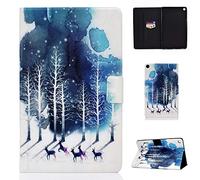 Lspcase Coque Galaxy Tab S5e 10.5 Pouces Etui Cuir PU Flip Stand Support et Carte de Slot Housse Cover avec Fonction Sommeil/Réveille Auto pour Samsung Galaxy Tab S5e SM-T720 / SM-T725 Faon Violet