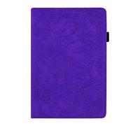 Lspcase Coque iPad 10.2, Etui iPad 2019 7 Génération Housse Etui Flip Portefeuille Protecteur Wallet Etui Porte-Carte Case avec Stand Cover pour iPad 10.2 Pouces 2019 Motif Mandala Fleur Violet
