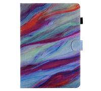 Lspcase Coque pour Samsung Galaxy Tab A 9.7 Pouces SM-T550 / SM-P550, Flip Wallet Pochette Housse Étui en Cuir avec Support, Réveil/Sommeil Automatique, Porte-Stylo - Aquarelle
