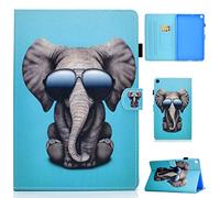 Lspcase Coque Samsung Galaxy Tab S5e 10.5 Pouces SM-T720 / SM-T725 Cuir PU Housse Magnétique Stand Flip Etui de Protection avec Fonction Réveil/Sommeil Auto und Porte-Stylo - Bel éléphant
