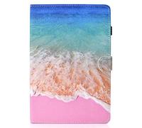 Lspcase Coque Samsung Tab A 10.5 Pouces Etui Cuir PU Pouces Pochette Flip Stand Tablette Housse Protecteur AVCE Dormir/Réveiller Auto pour Samsung Galaxy Tab A 10.5" SM-T590 SM-T595 Océan