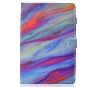 Lspcase Coque Samsung Tab A 10.5 Pouces Etui Cuir PU Pouces Pochette Flip Stand Tablette Housse Protecteur AVCE Dormir/Réveiller Auto pour Samsung Galaxy Tab A 10.5" SM-T590 SM-T595 Marbre Coloré